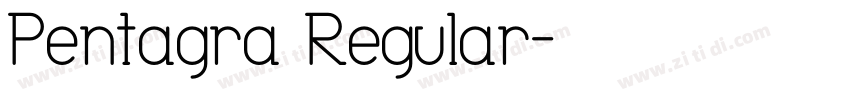 Pentagra Regular字体转换